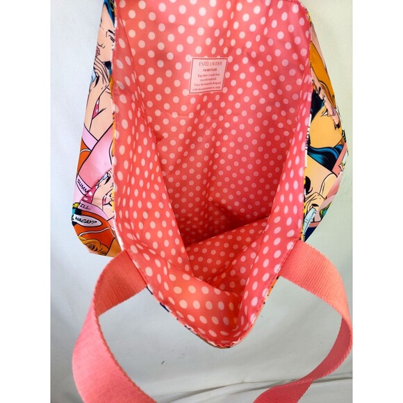 Estee Lauder Comic Strip Pop Art Tote Bag Cartoon Reusable Shopping Recycled 20" - Picture 8 of 11